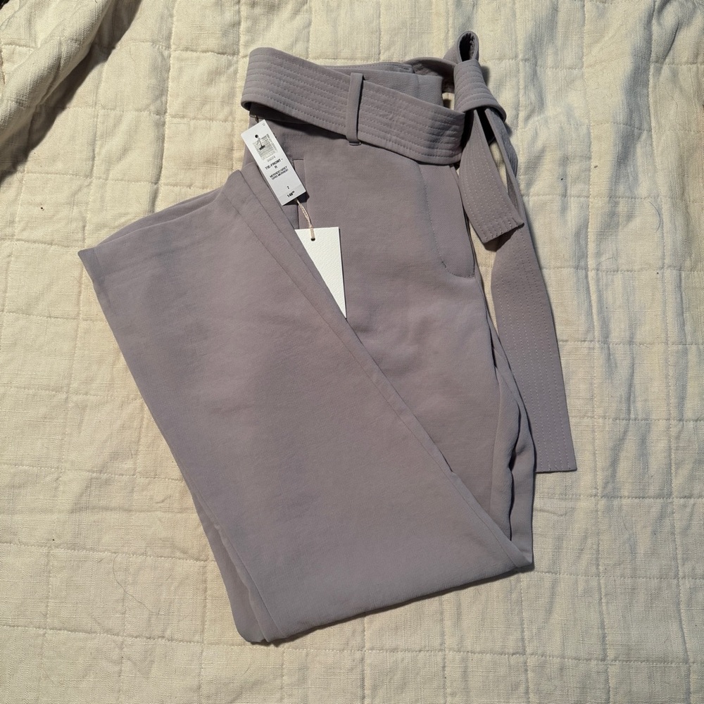 NWT - Aritzia -Lavender/Lilac Slacks w/ Ribbon Belt
